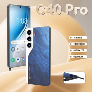 Bestsellers in Southeast Asia C40 Pro Smartphone16+1T Android Phone7.3Inch Large Screen