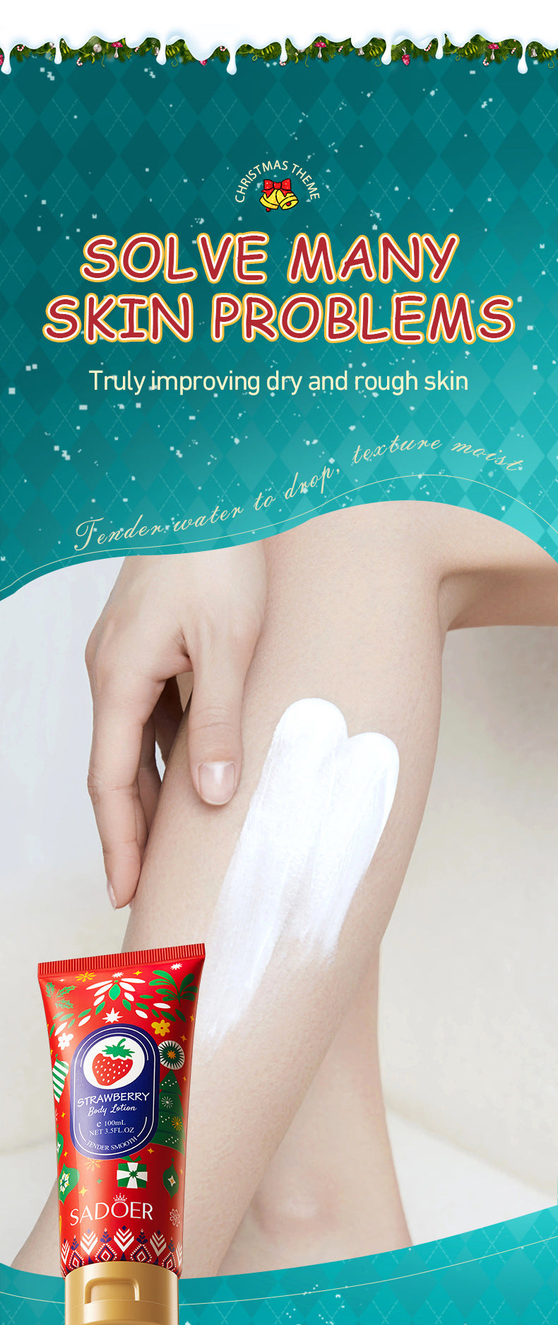 Avocado Moisturizing Body Lotion SADOER Autumn and winter moisturizing body cream cross-border foreign trade wholesale - 图片 23