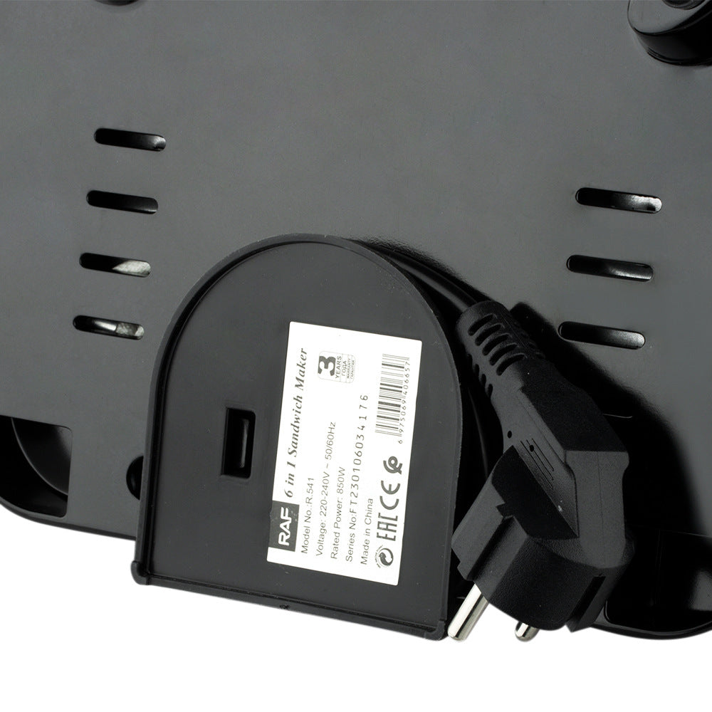 RAF European Standard Multifunctional 6-in-1 Sandwich Maker Home Breakfast Machine Baking Donut Maker Baking - 图片 23