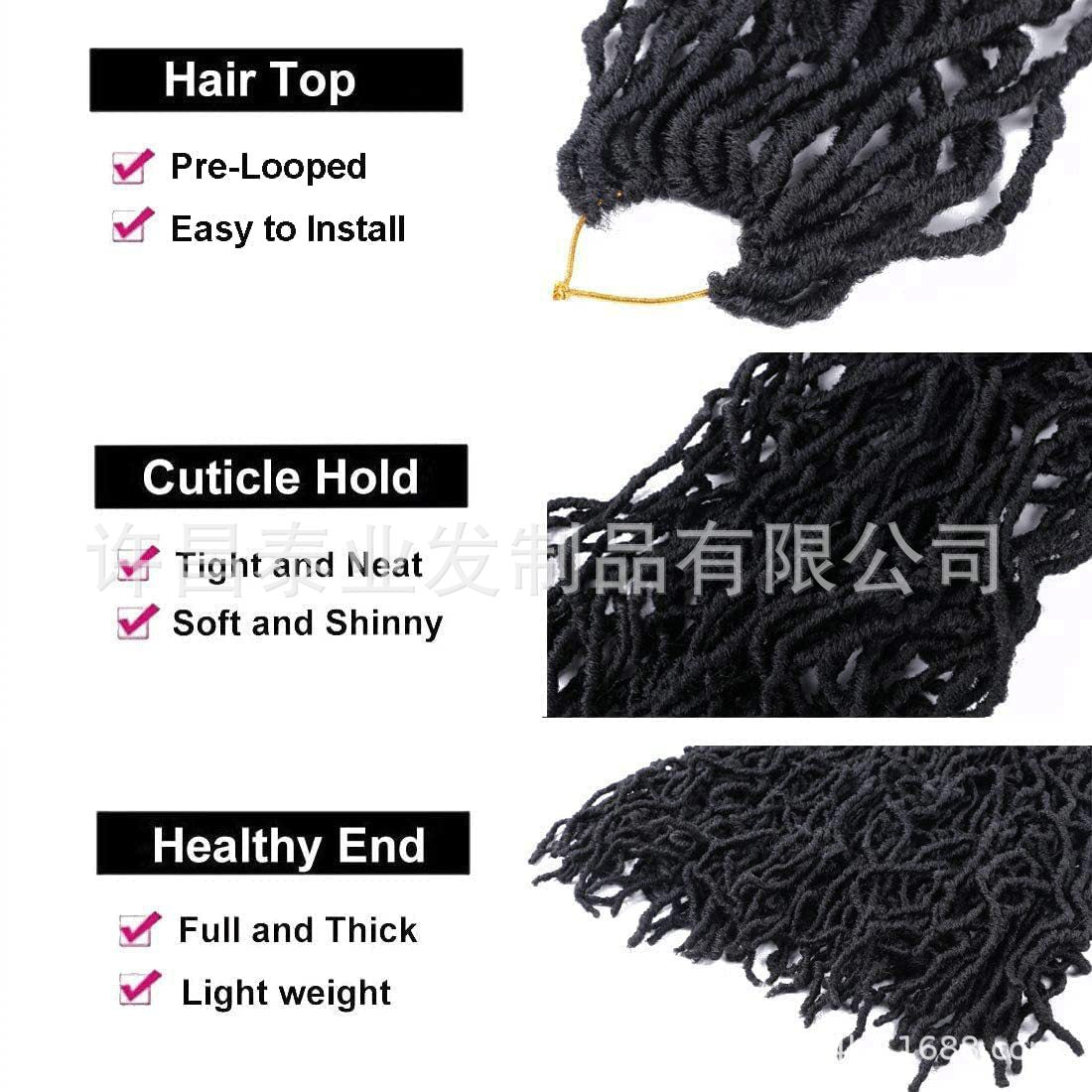 African Wig Synthetic Braids Earthworm Curly Braids African Dreadlocks NU Locs Crochet Dreadlocks Soft Locs - 图片 12