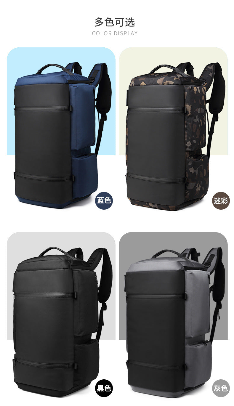 OZUKO Backpack Men's Water-Repellent Large Capacity Multi-Compartment Travel Laptop Bag Outdoor Sports Bag - 图片 23