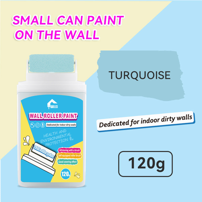Wall Small Roller Brush Paint Cocoa Roller Dirty Graffiti Renovation Color Change Latex Paint Portable Water-Based Interior Wall Paint - 图片 6