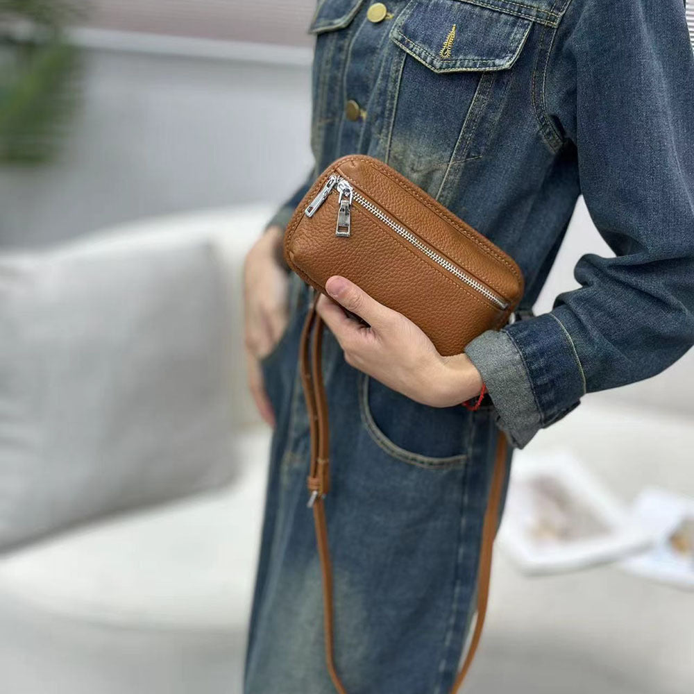 Compact and Exquisite Phone Bag for Women2025New Lightweight Simple Chest Bag Fashionable Portable Mini Crossbody Bag Small Bag - 图片 20