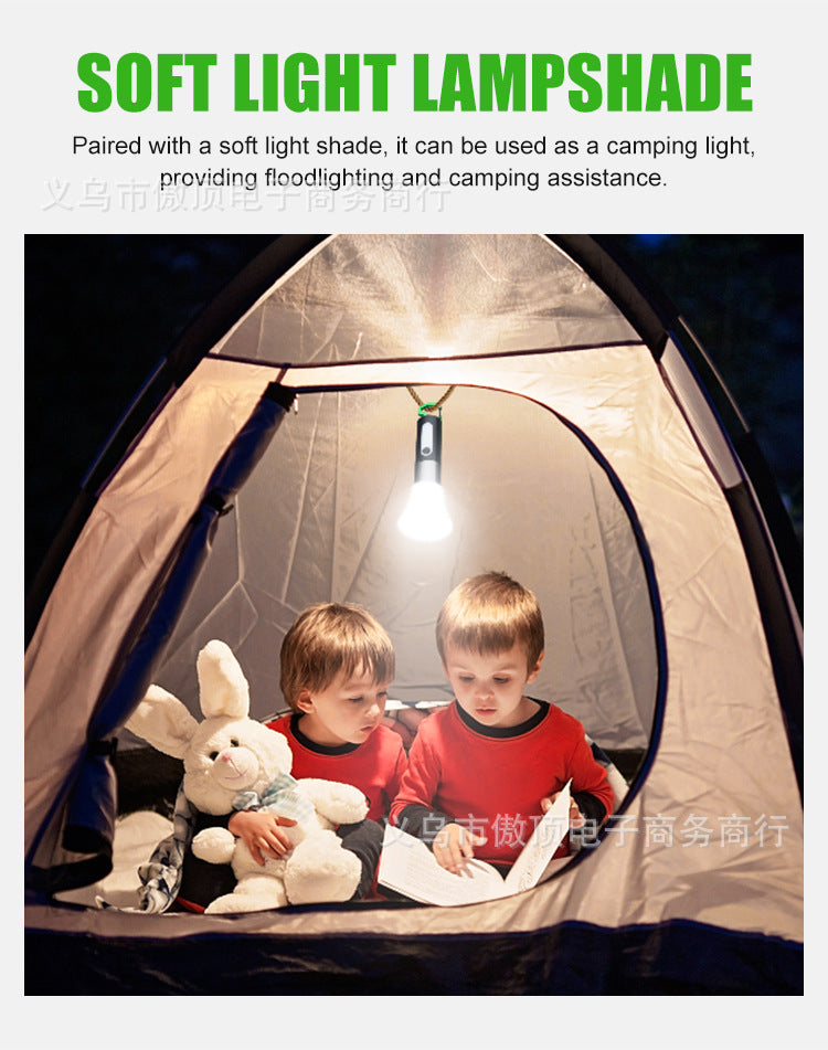 Multifunctional Flashlight Portable Keychain Magnetic Suction Light USB Rechargeable Lighting Work Light LED Sidelight - 图片 8
