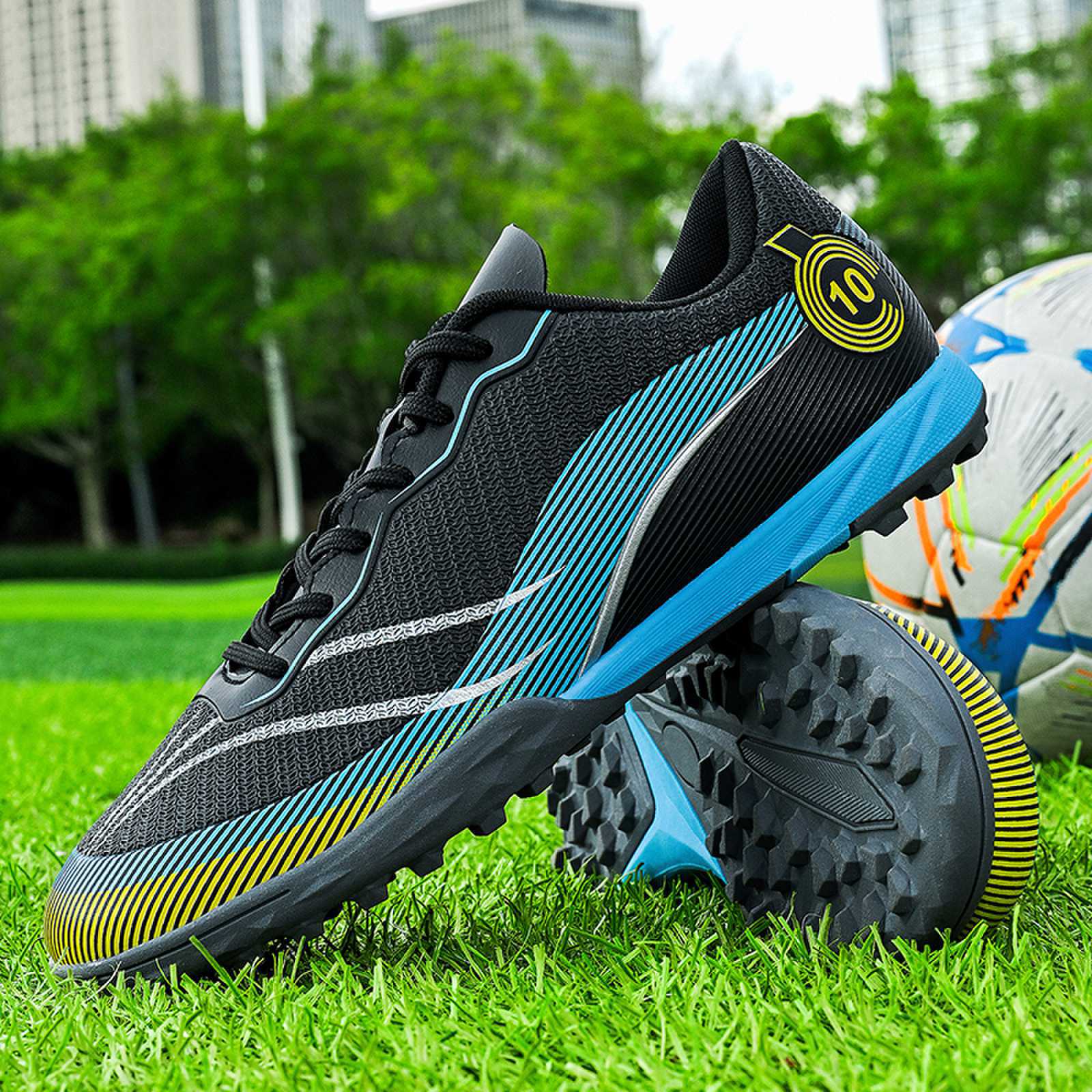 New professional football shoes for men and women teenagers TF Broken Nail AG Long Spike Lightweight Wear-Resistant Competition Training Shoes - 图片 9