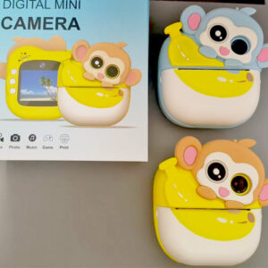 Hot-Selling Children's Camera Polaroid Banana Monkey Cartoon Cute Thermal Camera Ink-Free