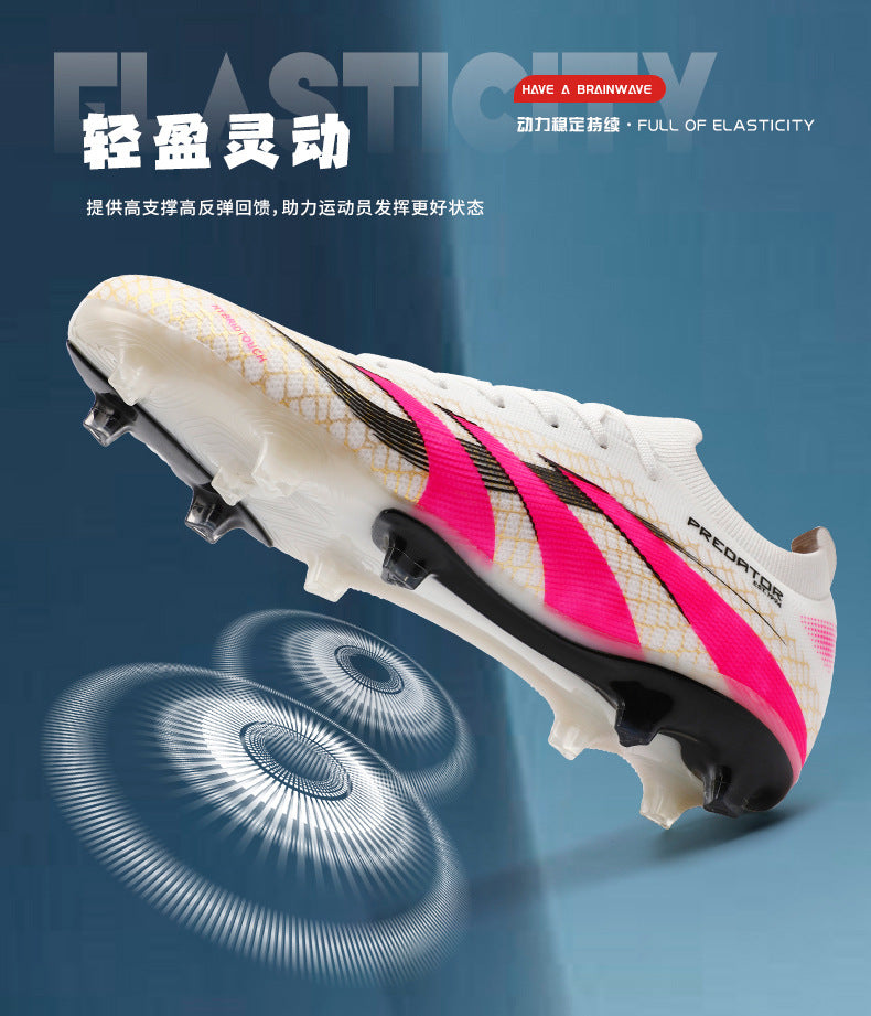 2025New Football Shoes for Men and Women, Youth Students, Fashionable and Comfortable, Long Spikes, Low-top, Factory Direct Sale - 图片 15