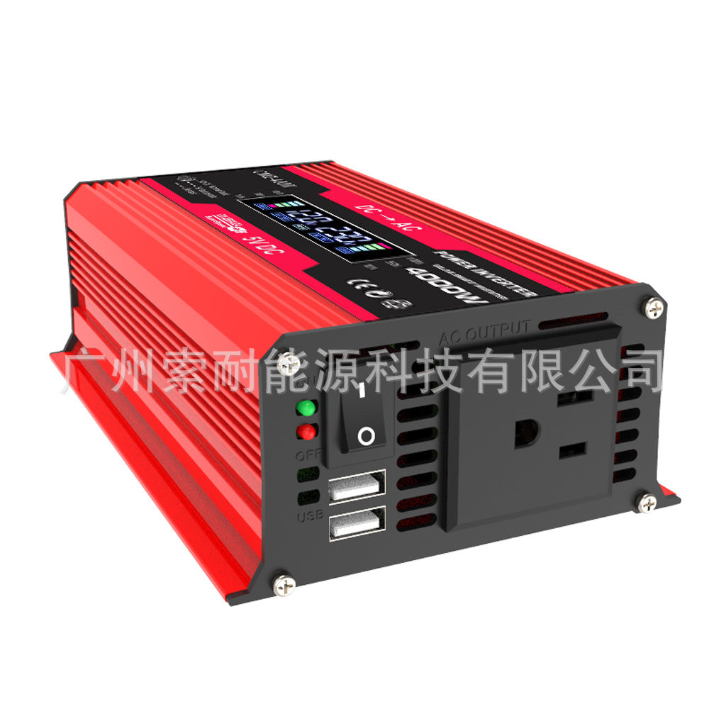 Vehicle Inverter300W 12V Turn110V220V Smart Digital Display Screen car power inverter - 图片 4