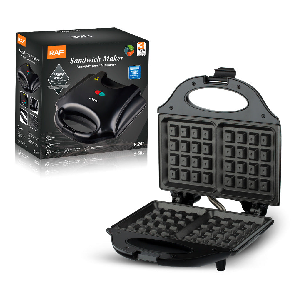 RAF European Standard Sandwich Maker Breakfast Machine Waffle Maker Toaster Multifunctional Light Food Machine Breakfast Machine - 图片 16