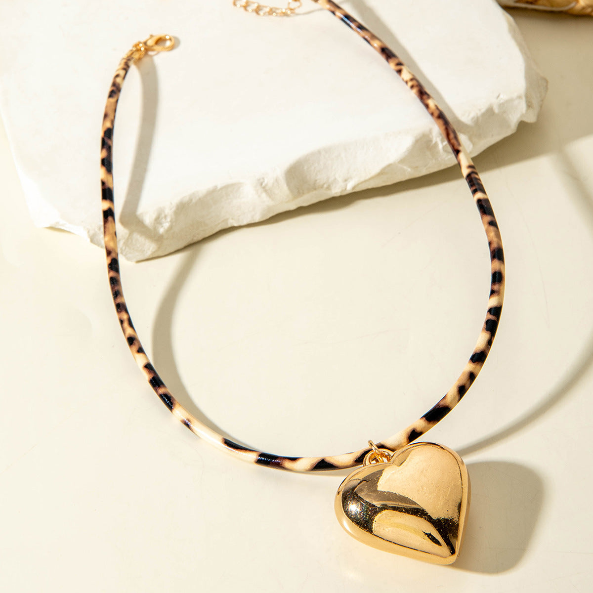 European and American Style Ocean-themed Cross Conch Starfish Pendant Leopard Print Exaggerated Necklace Collarbone Chain Jewelry - 图片 75