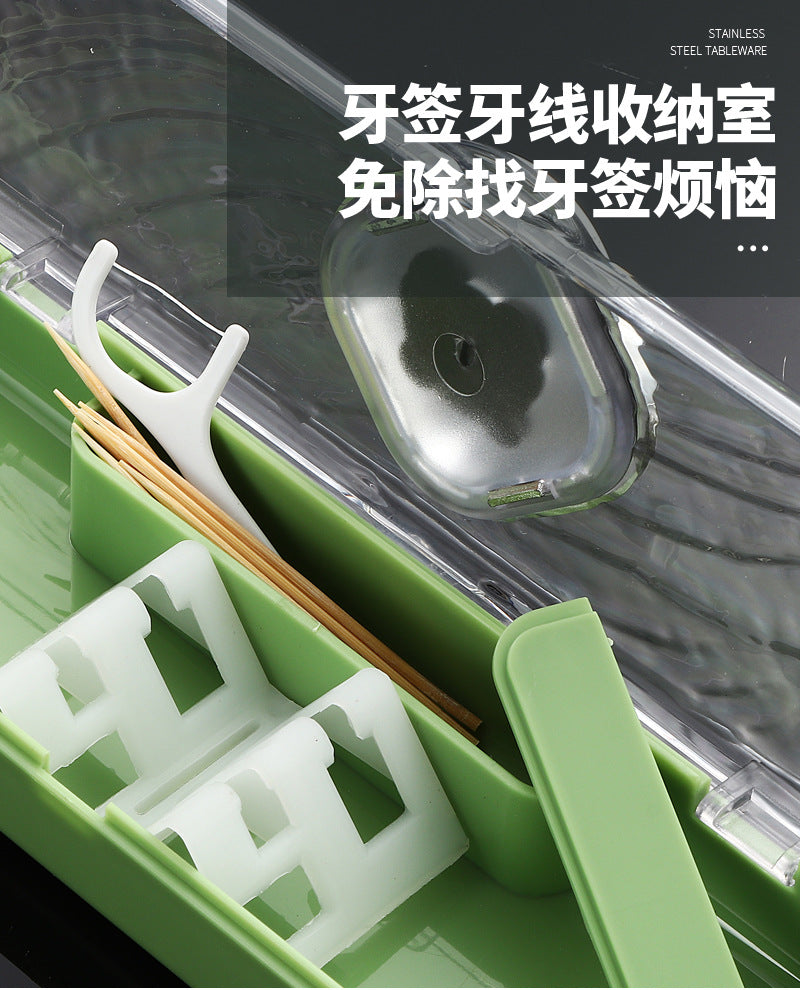 304Stainless Steel Tableware Student Cartoon Portable Tableware Set Work Outdoor Fork Spoon Chopsticks Three-piece Set - 图片 31