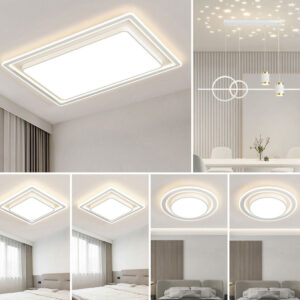 Whole House Lighting Four Bedrooms Two Living Rooms Ceiling Light led Modern Simple Master Bedroom Lamp Iron Art Living Room Lamp Elegant Home Use