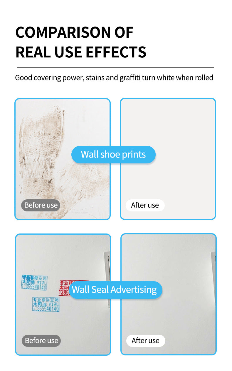 Wall Small Roller Brush Paint Cocoa Roller Dirty Graffiti Renovation Color Change Latex Paint Portable Water-Based Interior Wall Paint - 图片 23