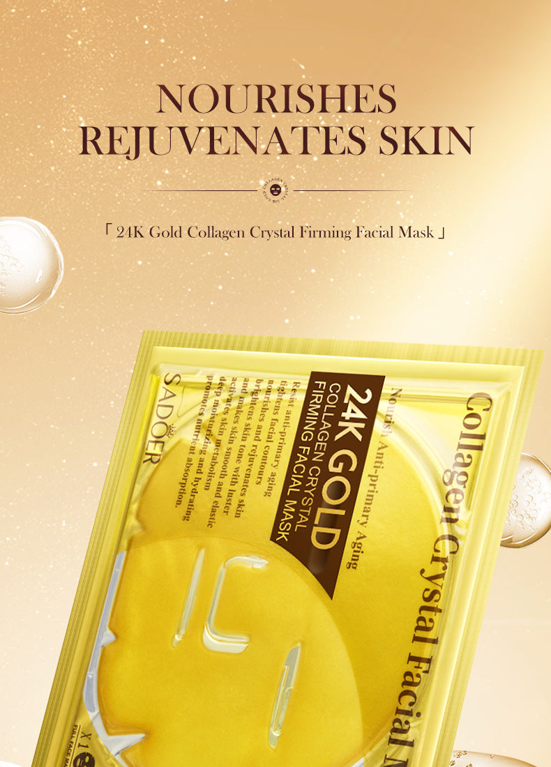 24k Gold Collagen Mask60gSADOER Crystal Hydrating Moisturizing Mask Cross-Border Wholesale - 图片 7
