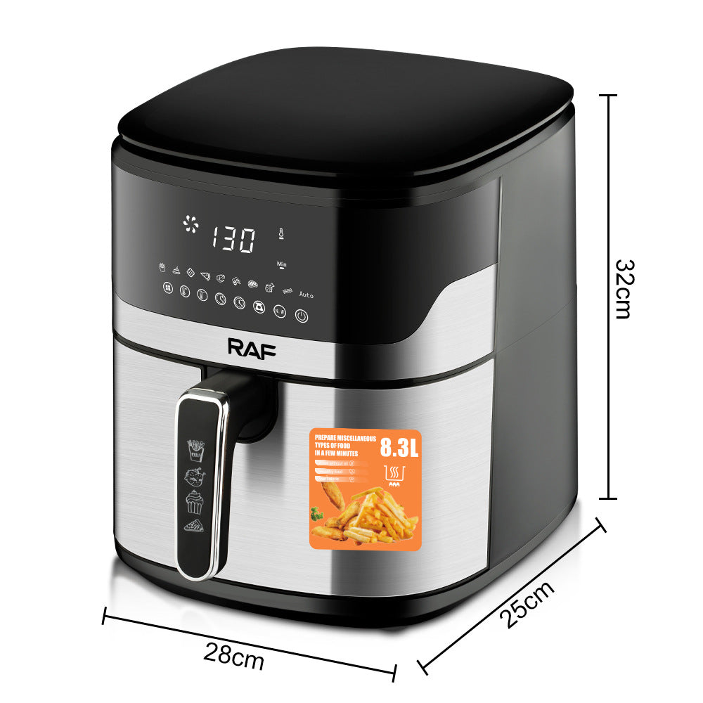 RAF European Standard Large Capacity Air Fryer8.3L Multifunctional Weighing Electric Deep Fryer with Visual Smart Touch Screen - 图片 16