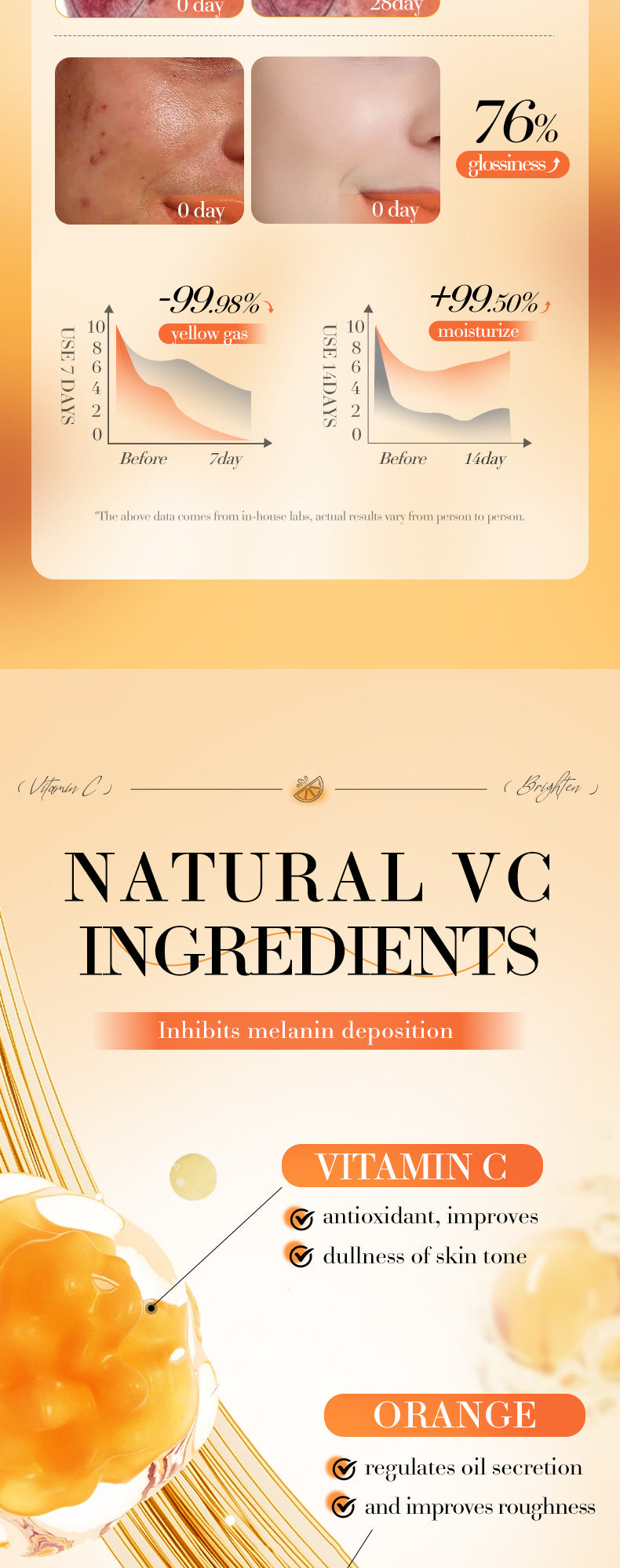 VC Whitening and Brightening Essence Lotion FAYANKOU Moisturizing lotion cross-border foreign trade wholesale - 图片 11