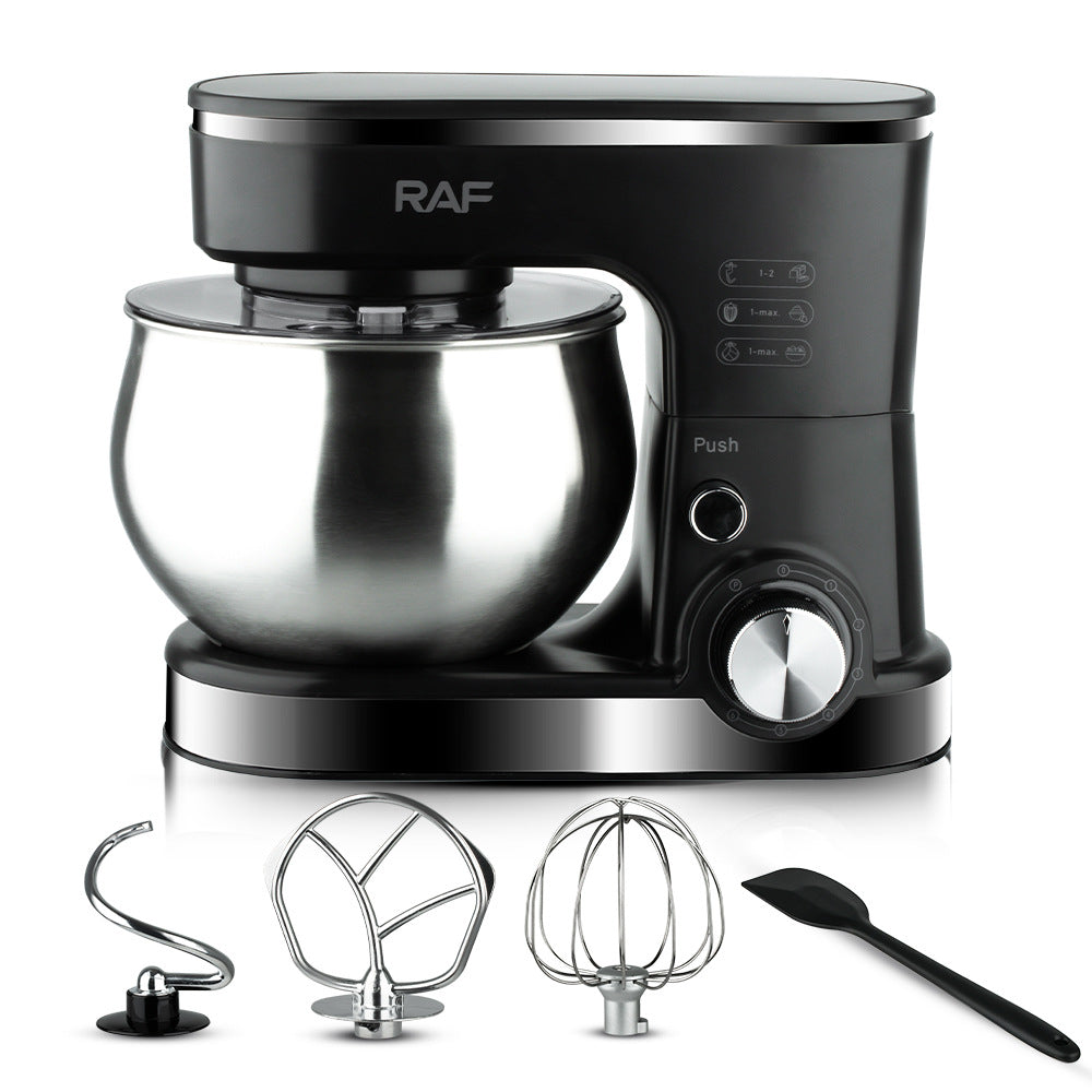 RAF EU Standard Kitchen Machine Stainless Steel Bowl High Power Dough Mixer Egg Beater Mixer Egg Beater5L - 图片 4