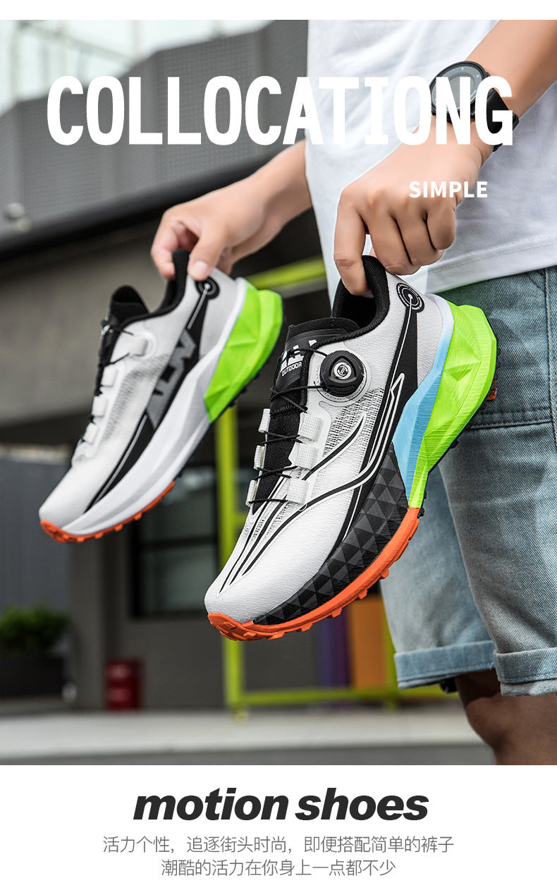 Full Palm Carbon Plate Sports Running Shoes Double Layer Popcorn Outdoor Trail Running Shoes Marathon Men's and Women's Shoes - 图片 37
