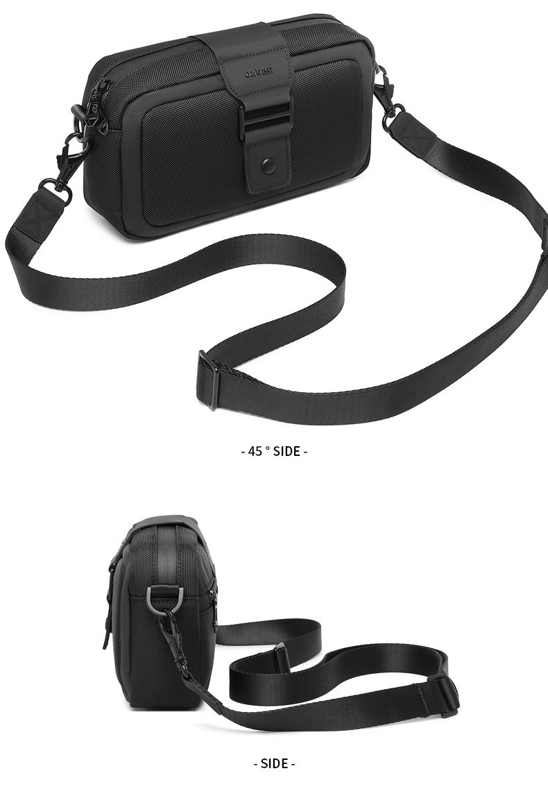 Men's Crossbody Bag High-End Single Shoulder Bag Portable Small Bag Waterproof Oxford Cloth Mini Men's Bag Trendy Style - 图片 25