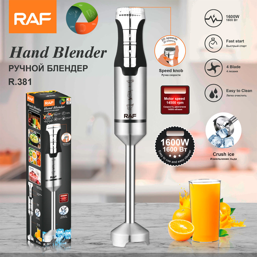 RAF EU Standard Portable Household Food Blender Handheld Electric Stainless Steel Cooking Stick Mixer381 - 图片 10