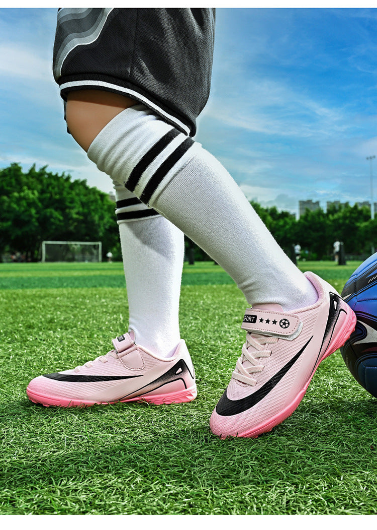 2025World Cup Children's Soccer Shoes Boys Youth Students Girls Spike Long Spike Competition Training Sports Shoes - 图片 24