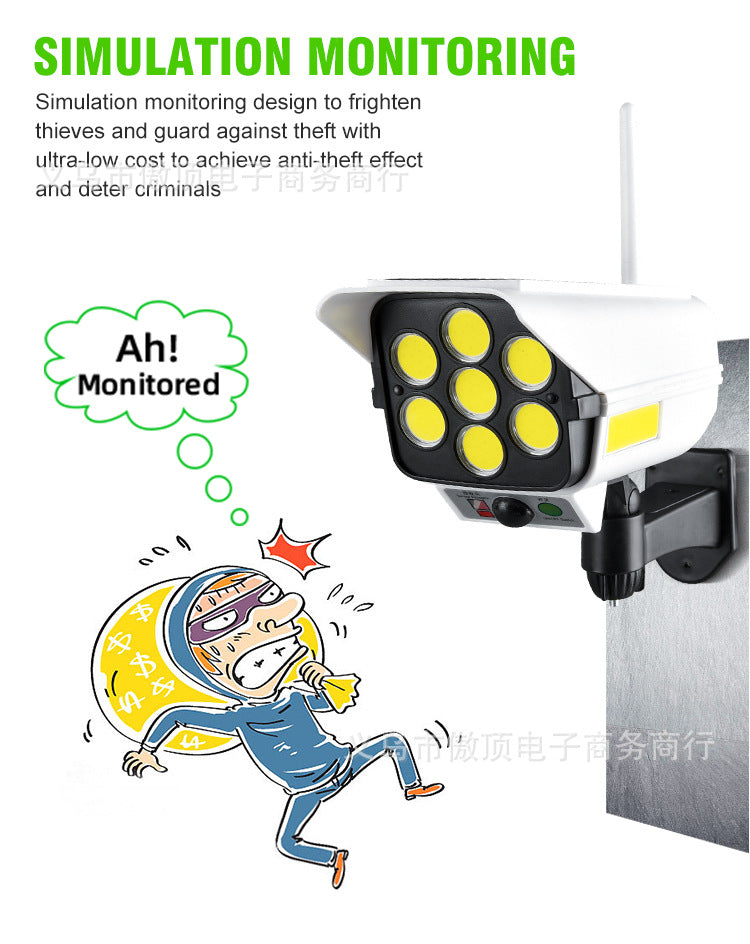 Solar Simulation Surveillance Light Outdoor Lighting LED Human Body Sensor Anti-Theft Light Garden Light Street Light - 图片 20