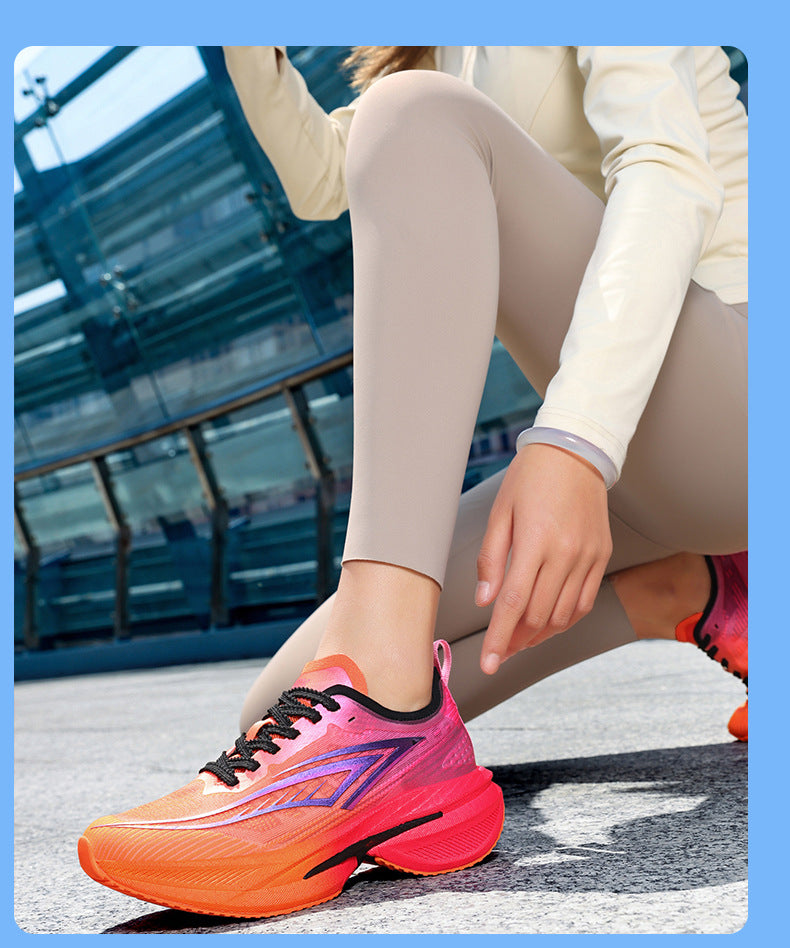 Spring Running Shoes Professional Physical Test Student Middle School Entrance Exam Field Training Shoes Carbon Plate Sports Casual Shoes Shock Absorption Men's Shoes - 图片 23