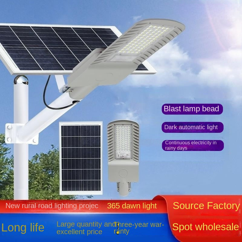 Blast Project Solar Garden Lights Waterproof LED Street Lights for New Rural Factory District IP65 Rating-Wholesale - 图片 5