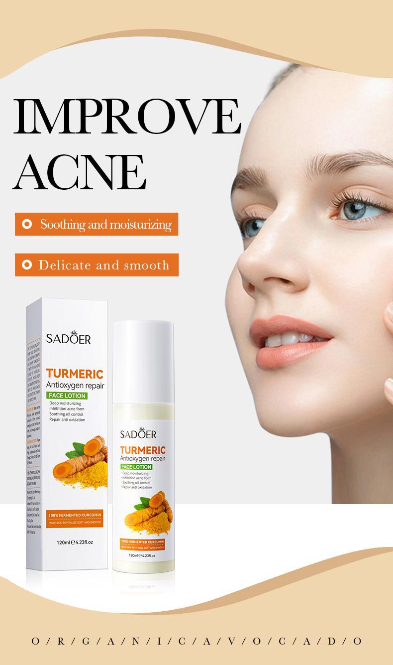 Turmeric Skincare Set SADOER Cleansing, moisturizing, hydrating five-piece set for foreign trade wholesale - 图片 29