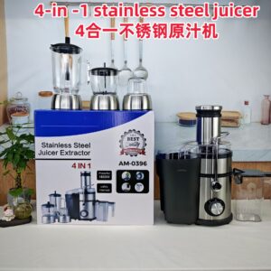 Foreign Trade  juicer Large Caliber4All-in-One Juice Extractor Multi-Functional Pulp and Juice Separator Juicer