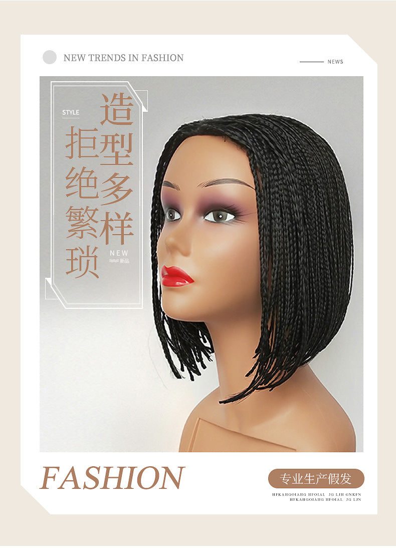 European and American Style Small Braids Wig for Women Small Curly Synthetic Hair Wig braidedwigsAfroDreadl Long Curly Hair - 图片 6