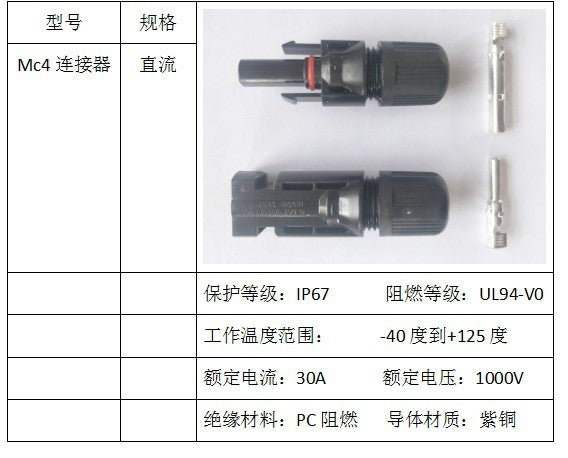 MC4 International Standard Male and Female Connectors Solar photovoltaic module connector TUV Internationally Certified Product - 图片 6