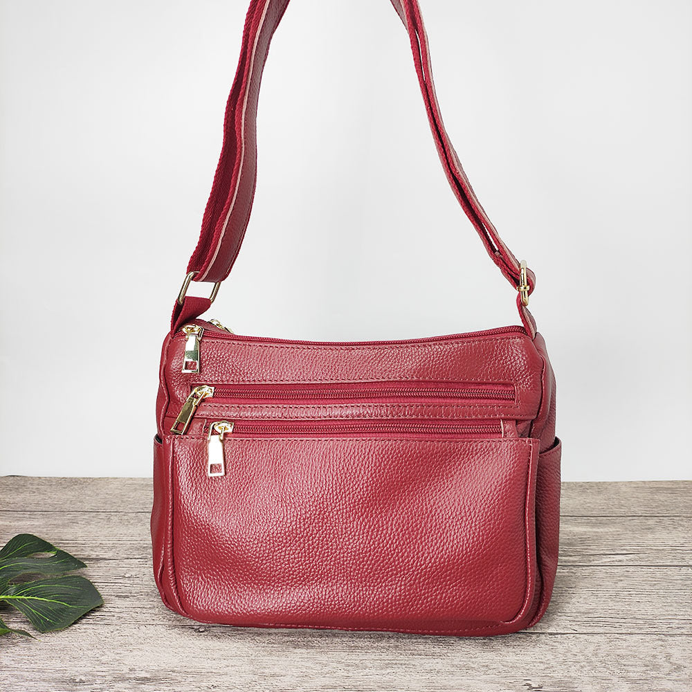 Mom's Handbag for Women2025New Genuine Leather Crossbody Bag Large Capacity Luxury Top Layer Cowhide Versatile for Middle-aged - 图片 10