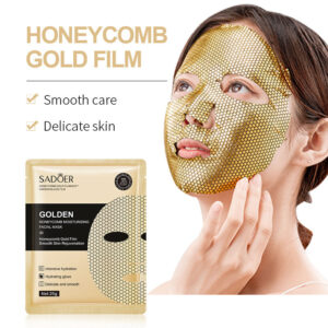 Gold Mask SADOER Golden Honeycomb Mask Sheet Pack Moisture replenishment  Foreign Trade Wholesale