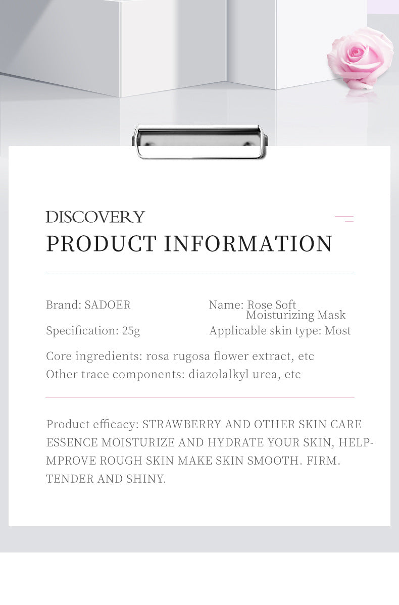 Fruit Mask SADOER Avocado Rose Hydrating Moisturizing Tablets Cross-border Foreign Trade Skincare Wholesale - 图片 23