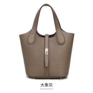 Fashionable Women's Basket Bucket Bag, Single Shoulder Underarm Mommy Versatile Handbag, Bride Wedding Bag