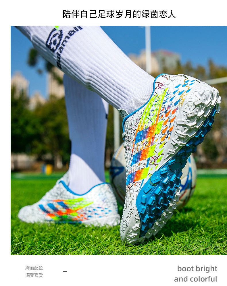 New professional football shoes for men and women AG Spike TF Broken Nail Youth Student Grassland Competition Training Shoes - 图片 45