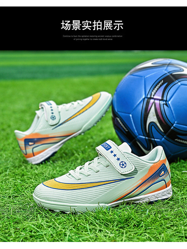 2025World Cup Children's Soccer Shoes Boys Youth Students Girls Spike Long Spike Competition Training Sports Shoes - 图片 34