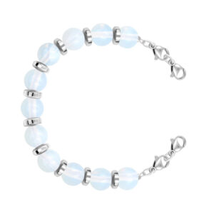 Women's Protein Yellow Jade Bracelet with Lobster Clasp, Can Hang Pendants DIY Bracelet8mm Beaded Agate Tiger Eye Spacer Bracelet