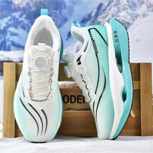 Red Rabbit9pro Winter New Thickened Fleece Warm Men and Women Sports Twist Button Real Carbon Plate Soft Sole Running Shoes