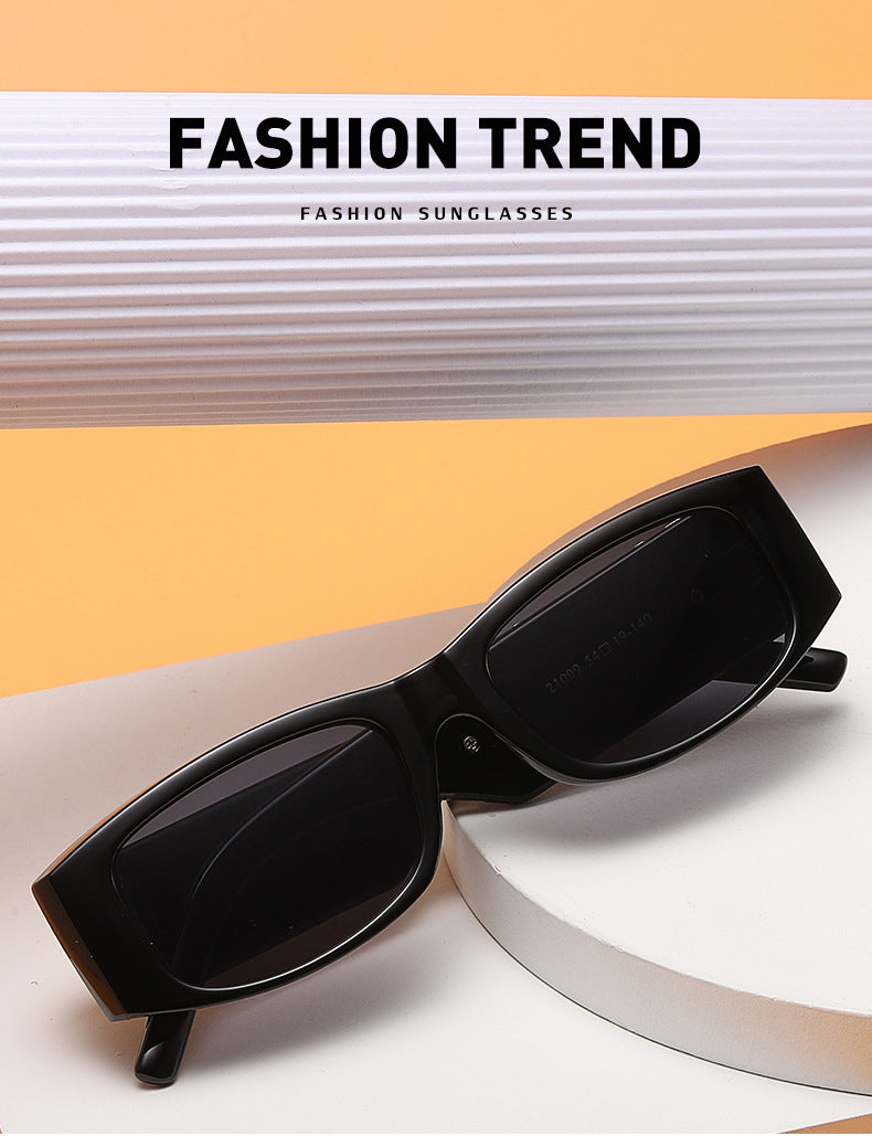 European and American Style Small Frame Sunglasses for Women Wholesale Fashion Wide Leg Sun Protection Sunglasses for Men UV Protection - 图片 7