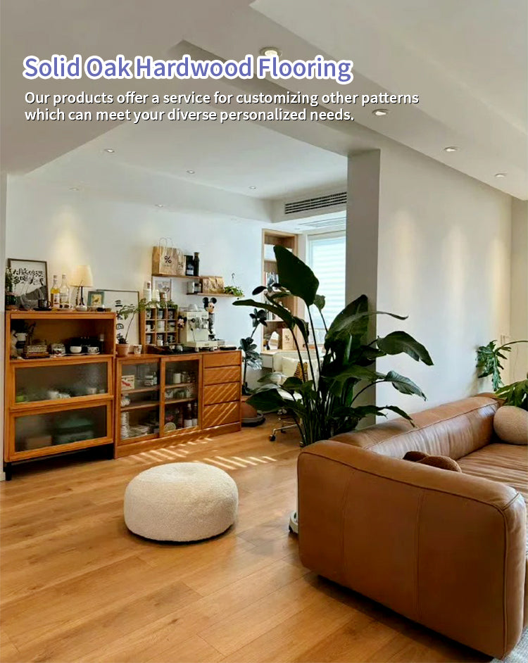 High Quality 18mm Solid Oak Hardwood Flooring Rich Grain Warm Tones Waterproof for Office Homes Hotels Public Exterior Warehouse - 图片 7