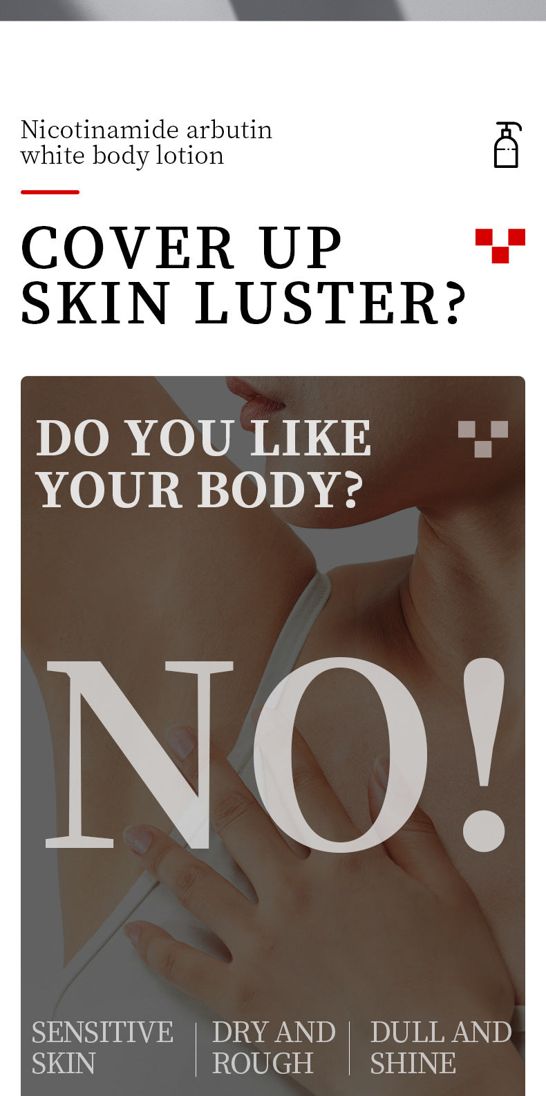 Whitening Body Lotion SADOER Niacinamide Arbutin Brightening Moisturizing Lotion Cross-Border Wholesale - 图片 8