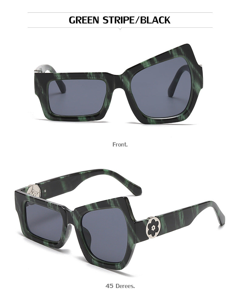 European and American Steampunk Sunglasses Unique Irregular Outdoor Sun Protection Sunglasses for Men High-end Glasses Wholesale - 图片 35