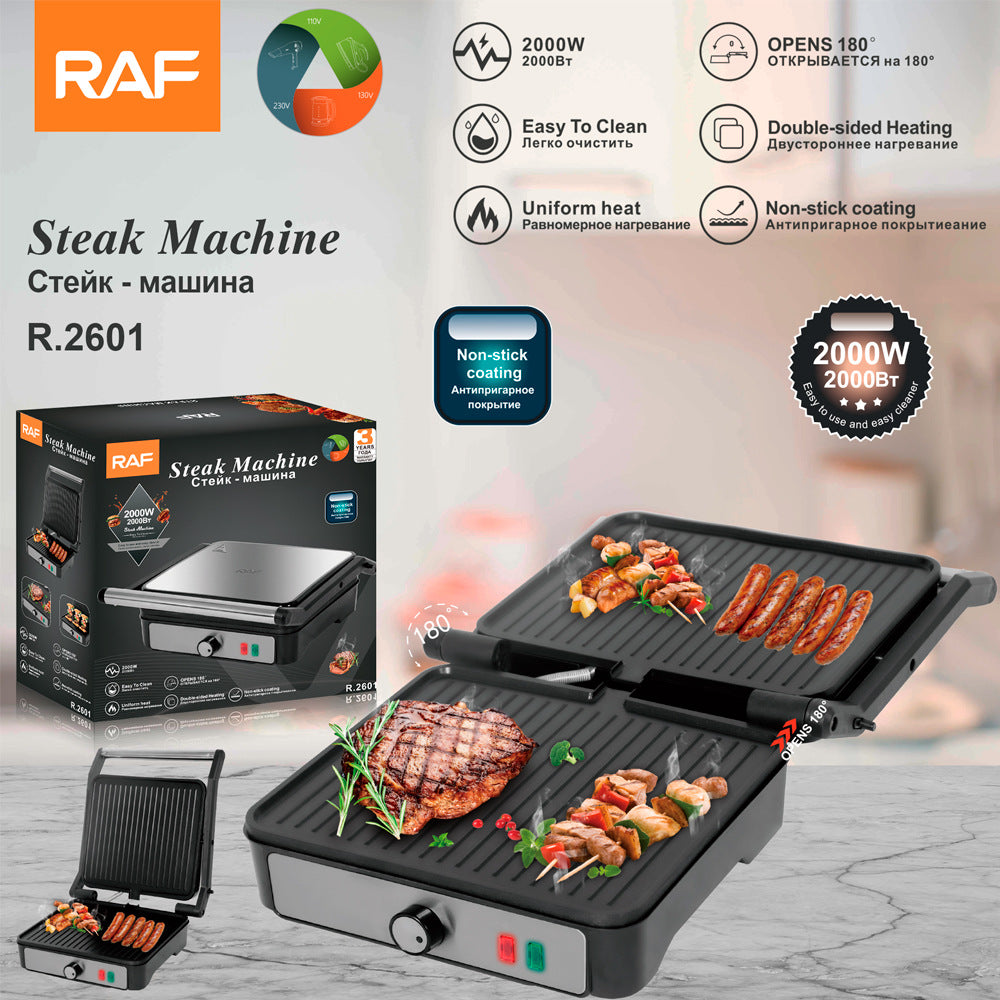 RAF European Style Household Panini Sandwich Maker Breakfast Machine Grill Meat Sausage Machine Burger Steak Machine R2601 - 图片 21