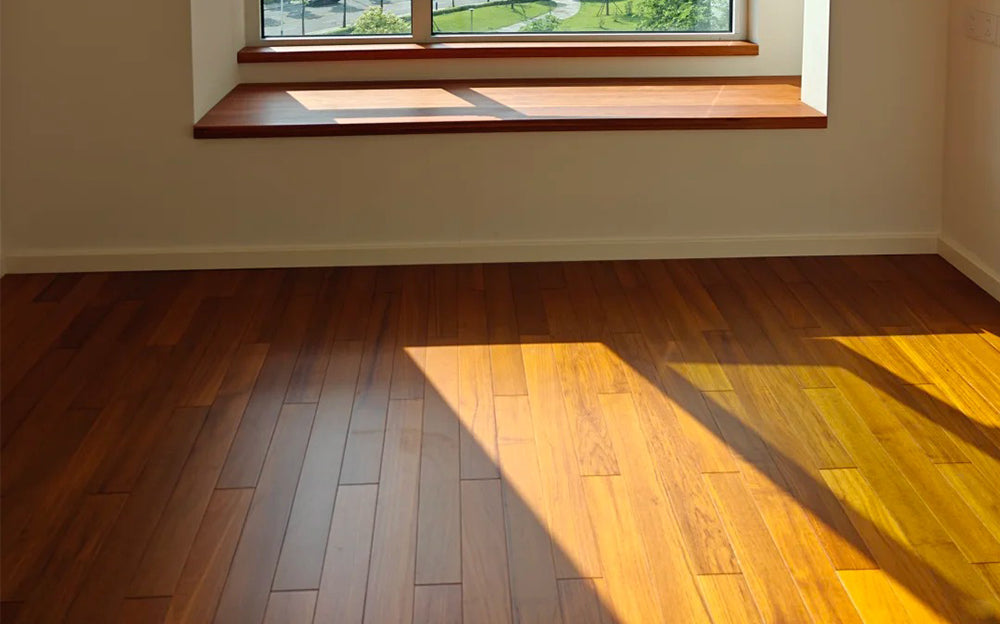 Premium Engineered Teak Wood Flooring Three Layer Waterproof Design for Outdoor Park Use Natural Grain Pattern Click Lock - 图片 5