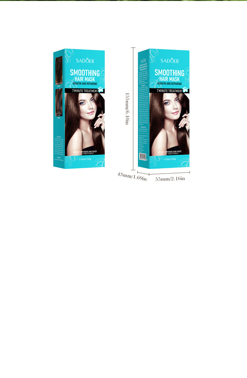 Baked Keratin Hair Mask100g SADOER Smooth Repair Improve Frizz Foreign Trade Cross-Border Wholesale - 图片 16
