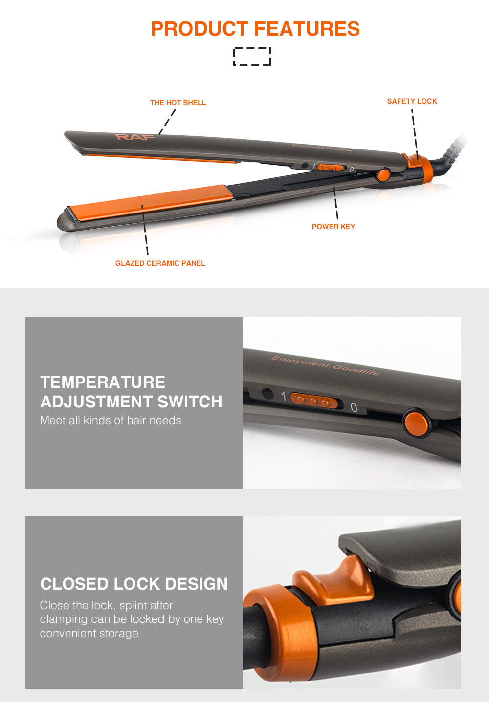 Hair Straightening Iron Portable Hair Curler for Dormitory and Home Use, Fluffy and Easy to Carry, Multifunctional Curling Iron - 图片 15