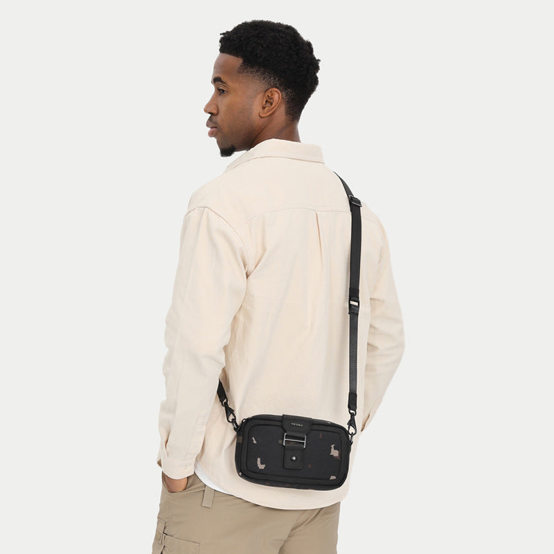 Men's Crossbody Bag High-End Single Shoulder Bag Portable Small Bag Waterproof Oxford Cloth Mini Men's Bag Trendy Style - 图片 7