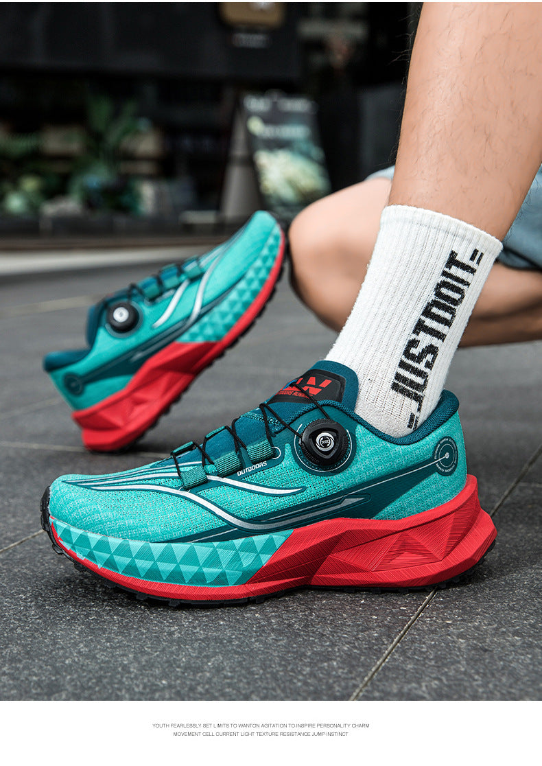 Full Palm Carbon Plate Sports Running Shoes Double Layer Popcorn Outdoor Trail Running Shoes Marathon Men's and Women's Shoes - 图片 36